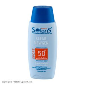 ژل ضد آفتاب آردن مدل Clear Newgen Sport با +SPF50 مناسب پوست های چرب و مستعد جوش حجم 100 میلی لیتر لیپ سرخ