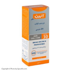 ضد آفتاب آردن مدل Oil Free مناسب آقایان با SPF30 حجم 60 گرم لیپ سرخ