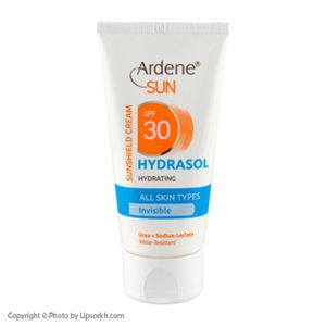 کرم ضد آفتاب بی رنگ مرطوب کننده آردن سان مدل Hydrasol با SPF30 مناسب انواع پوست حجم 50 میلی لیتر لیپ سرخ