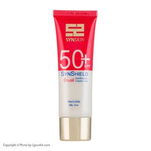 ژل کرم ضد آفتاب ساین اسکین مدل Syn Shield با SPF50 مناسب پوست چرب حجم 50 میلی لیتر لیپ سرخ