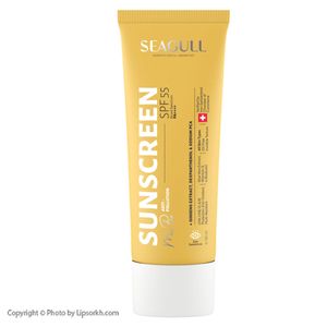 کرم ضد آفتاب بی رنگ سی گل با SPF55 مناسب آقایان حجم 50 میلی لیتر لیپ سرخ